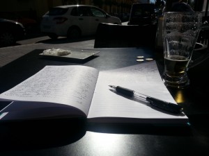 På en fortauskafé i Milano fløt tankene fritt...